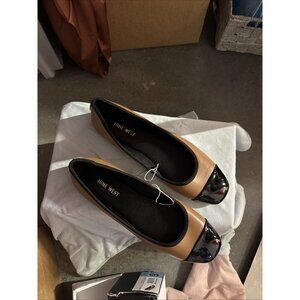 Nine West Ireland Two Tone Slip On Cap Toe Ballet Flats
